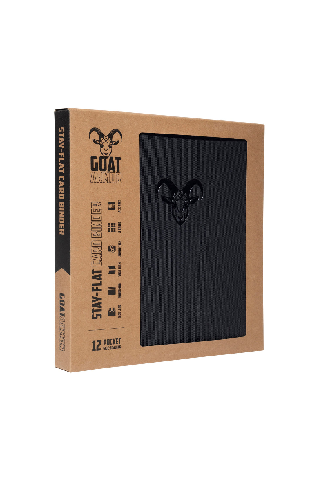 Goat Armor 9-Pocket Stay-Flat Trading Card Binder | 360 Card Capacity