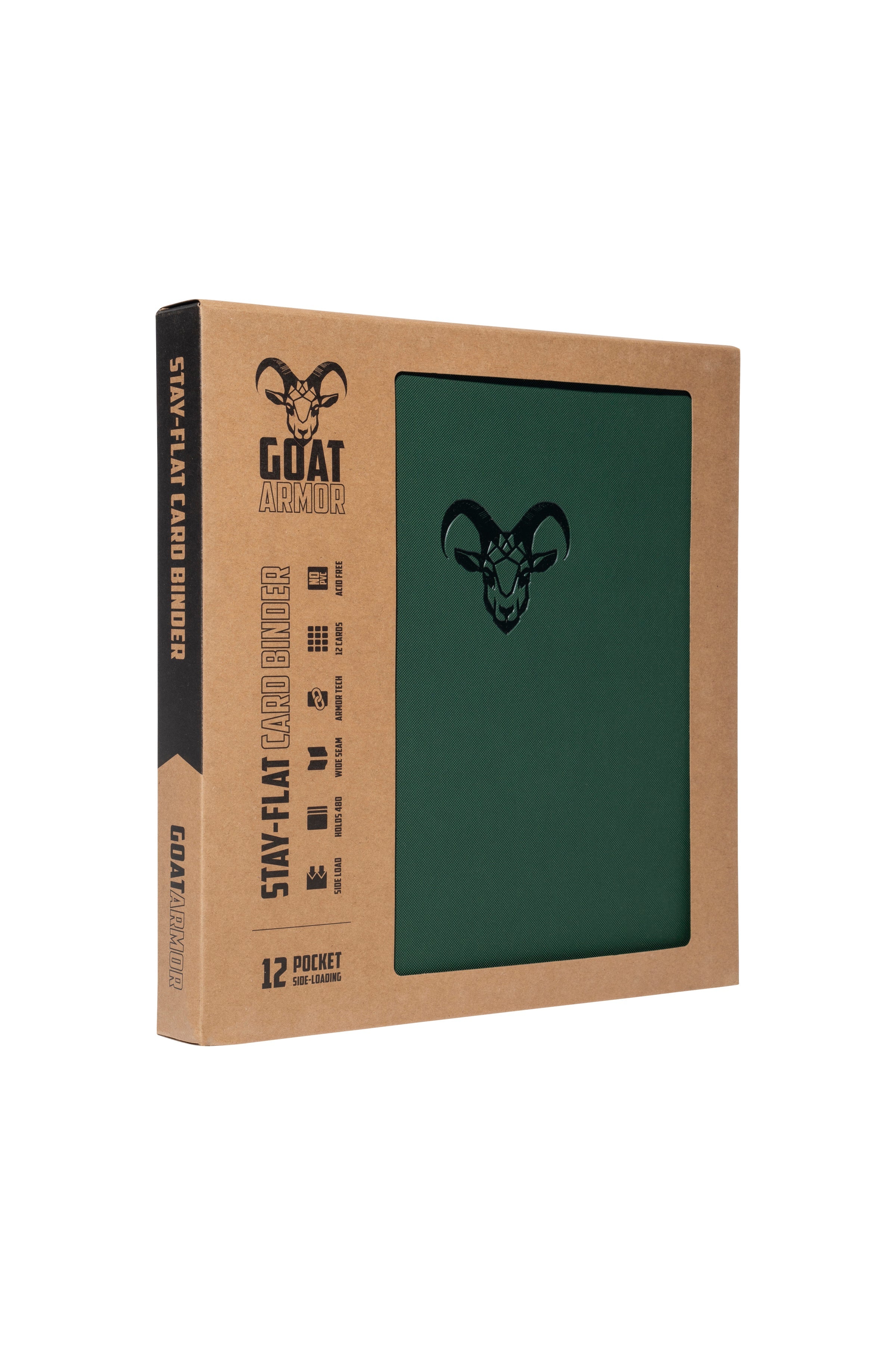 Goat Armor 9-Pocket Stay-Flat Trading Card Binder | 360 Card Capacity