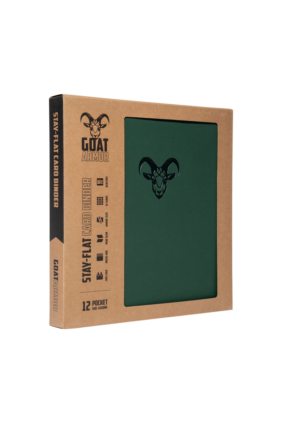 Goat Armor 9-Pocket Stay-Flat Trading Card Binder | 360 Card Capacity