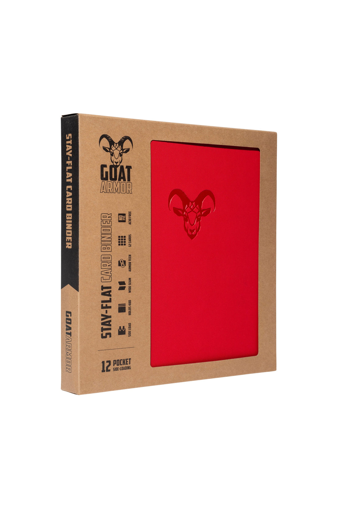 Goat Armor 9-Pocket Stay-Flat Trading Card Binder | 360 Card Capacity