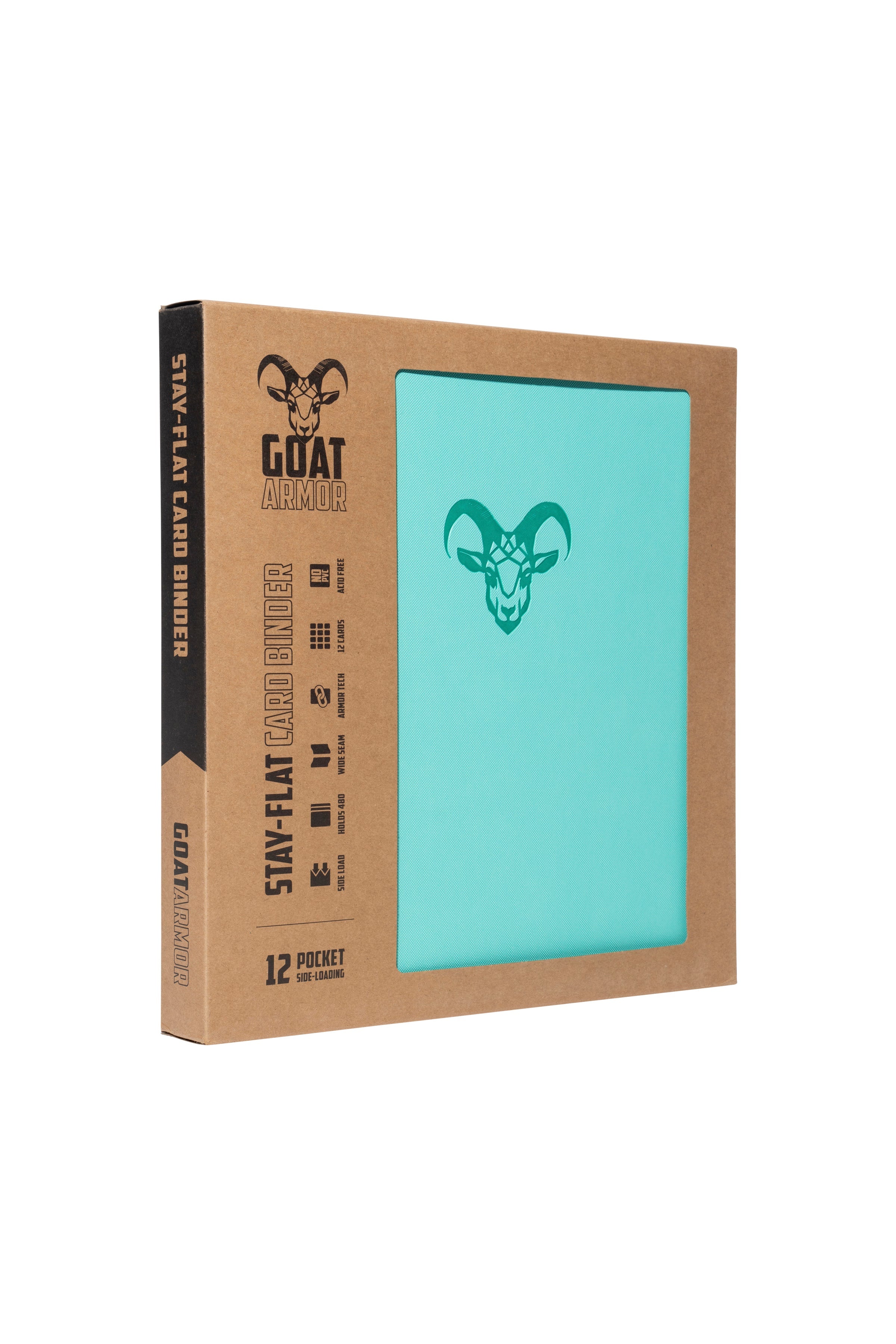 Goat Armor 9-Pocket Stay-Flat Trading Card Binder | 360 Card Capacity