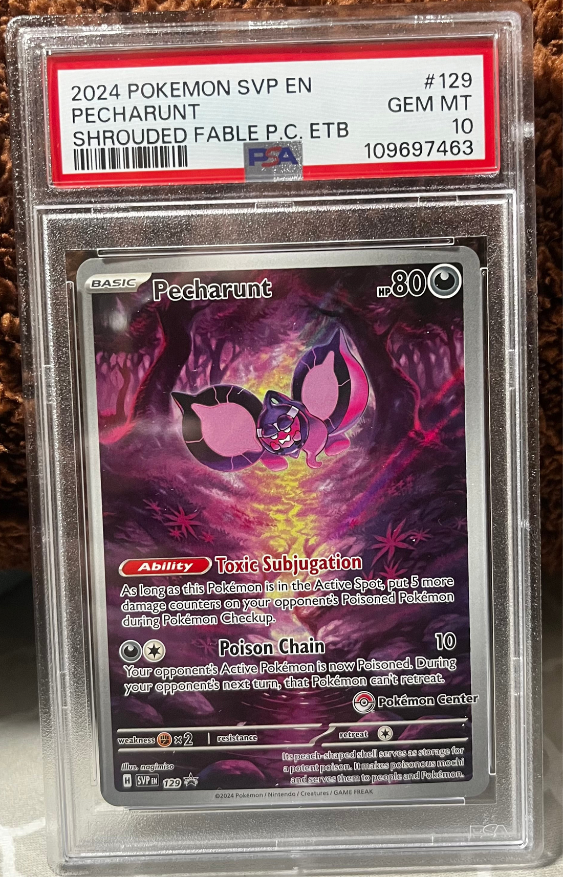 PSA graded Pokemon Cards - Pecharant (Pokemon Center) - Jay Poke Hub LLC