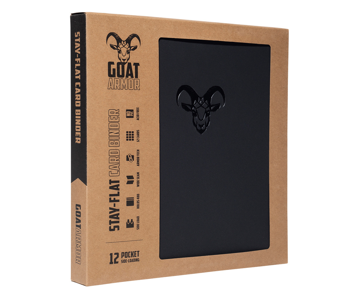 Goat Armor 9-Pocket Stay-Flat Trading Card Binder | 360 Card Capacity