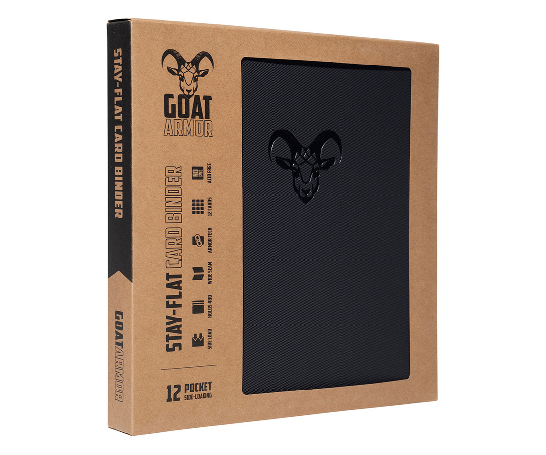 Goat Armor 9-Pocket Stay-Flat Trading Card Binder | 360 Card Capacity