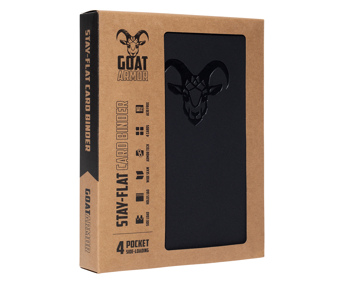 Goat Armor 9-Pocket Stay-Flat Trading Card Binder | 360 Card Capacity