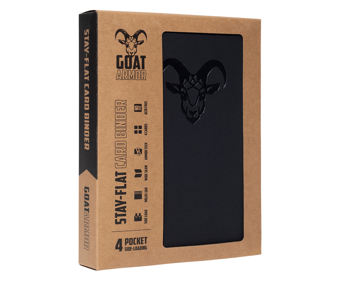 Goat Armor 9-Pocket Stay-Flat Trading Card Binder | 360 Card Capacity