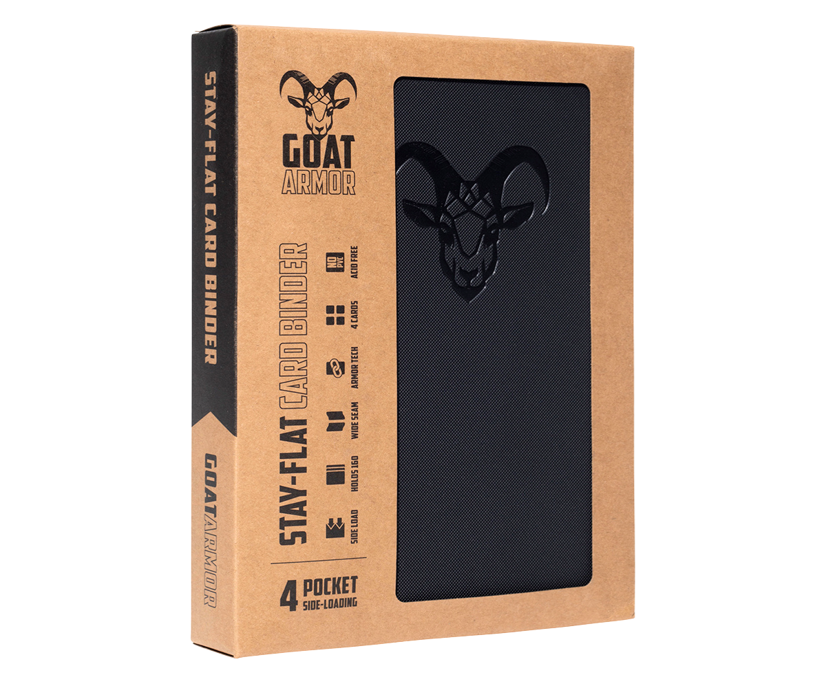 Goat Armor 9-Pocket Stay-Flat Trading Card Binder | 360 Card Capacity