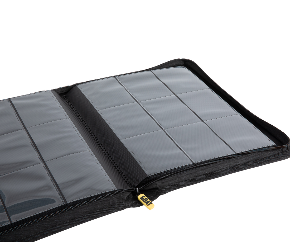 Goat Armor 9-Pocket Stay-Flat Trading Card Binder | 360 Card Capacity