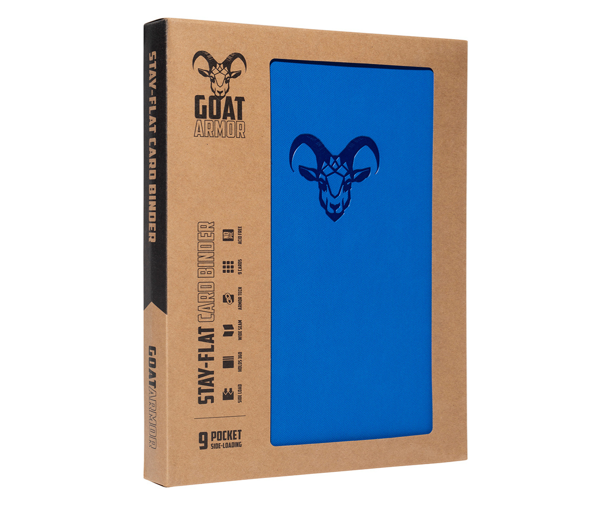 Goat Armor 9-Pocket Stay-Flat Trading Card Binder | 360 Card Capacity