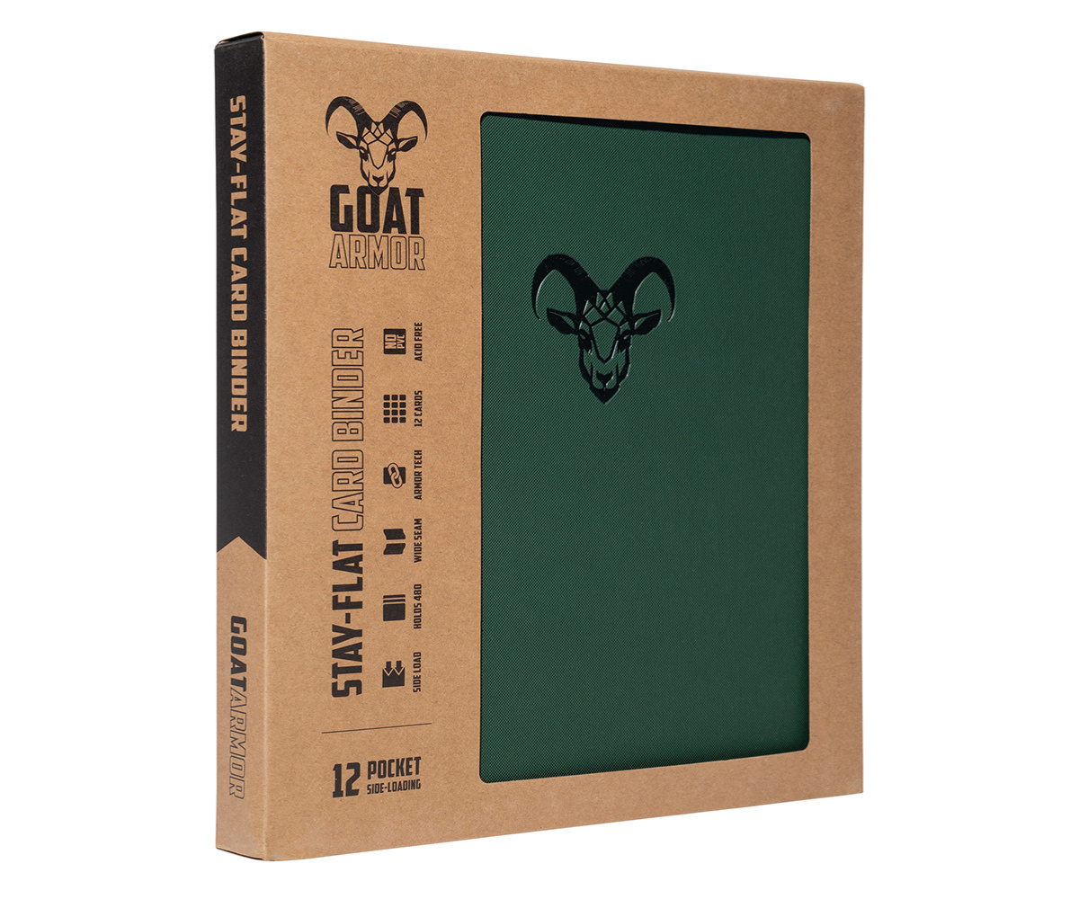 Goat Armor 9-Pocket Stay-Flat Trading Card Binder | 360 Card Capacity