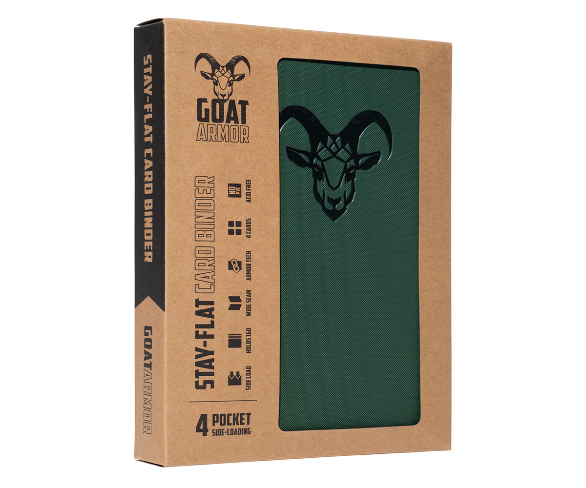 Goat Armor 9-Pocket Stay-Flat Trading Card Binder | 360 Card Capacity