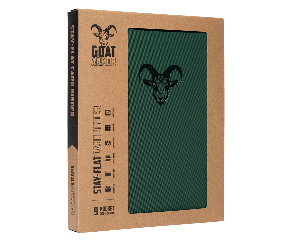 Goat Armor 9-Pocket Stay-Flat Trading Card Binder | 360 Card Capacity