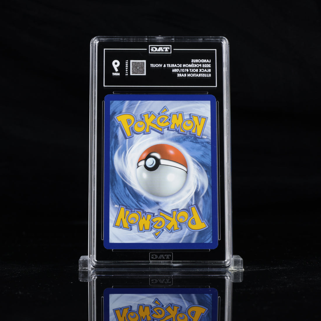 LANDORUS 131/086 Illustration Rare TAG 9 – Back Slab Image | 2025 Pokémon Scarlet & Violet Black Bolt