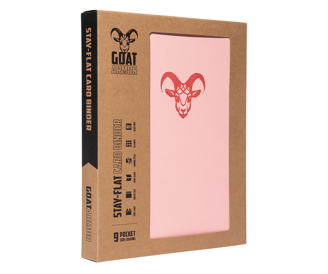Goat Armor 9-Pocket Stay-Flat Trading Card Binder | 360 Card Capacity