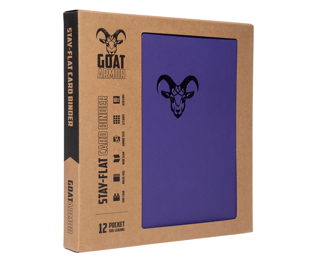 Goat Armor 9-Pocket Stay-Flat Trading Card Binder | 360 Card Capacity