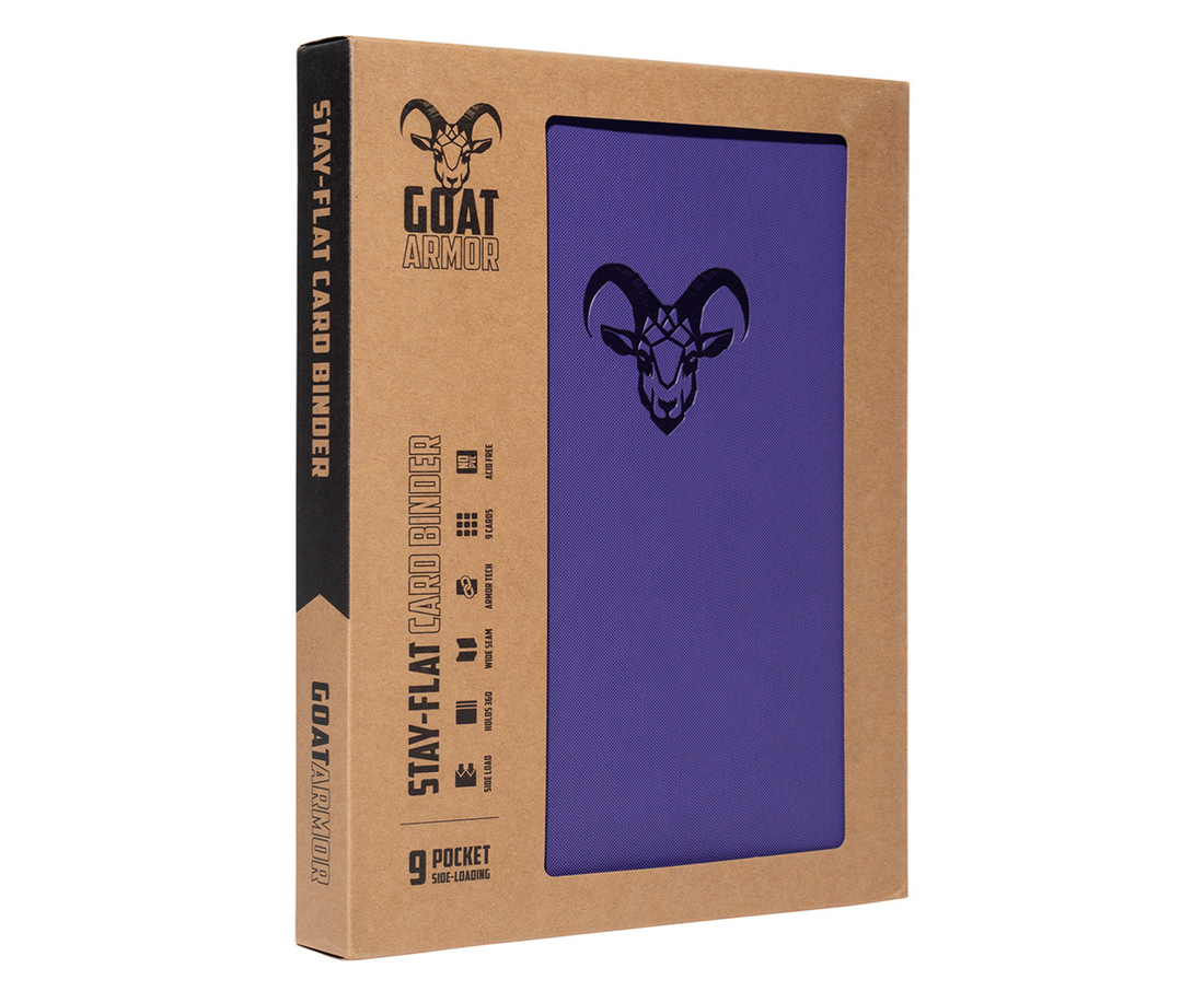 Goat Armor 9-Pocket Stay-Flat Trading Card Binder | 360 Card Capacity