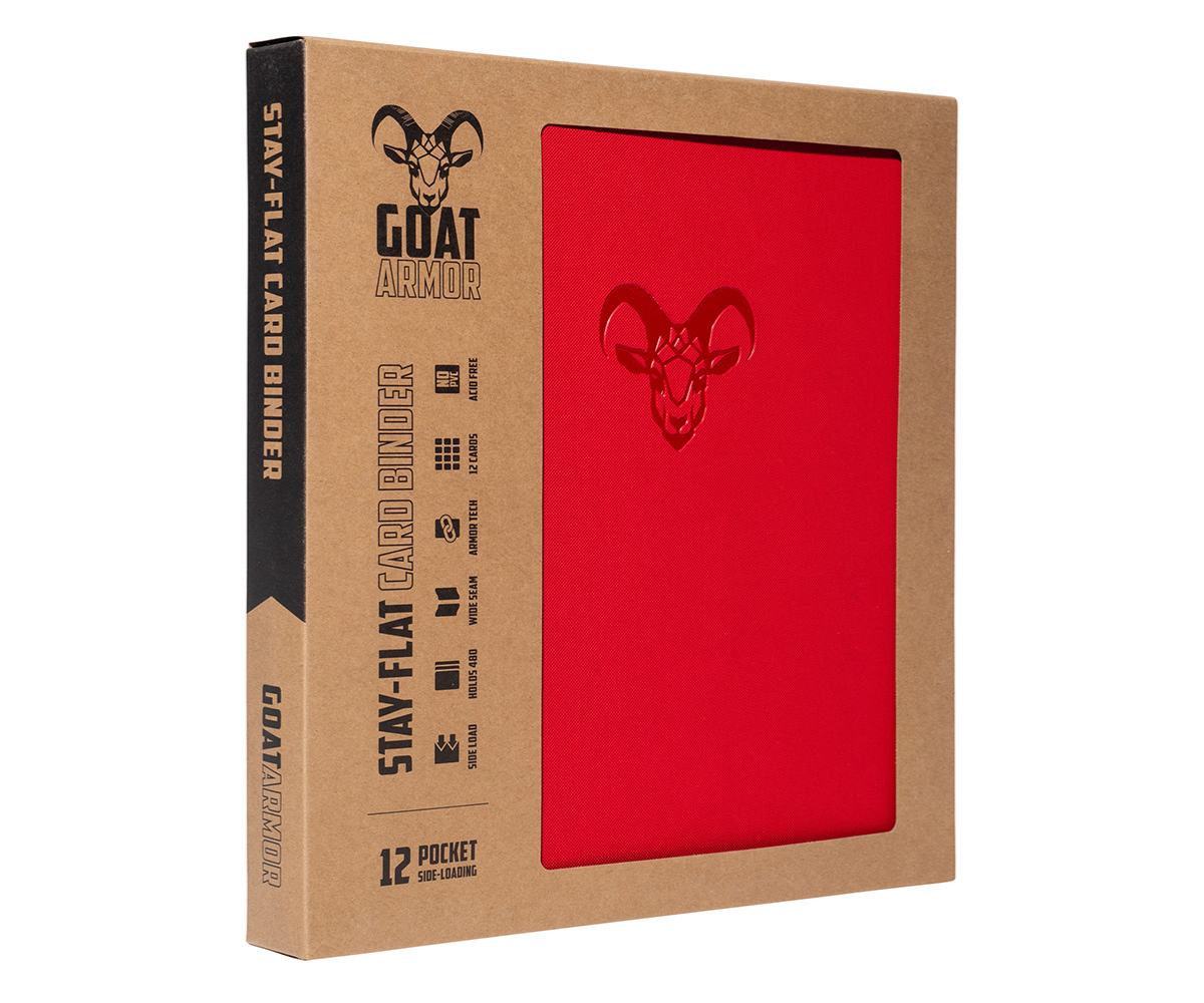 Goat Armor 9-Pocket Stay-Flat Trading Card Binder | 360 Card Capacity