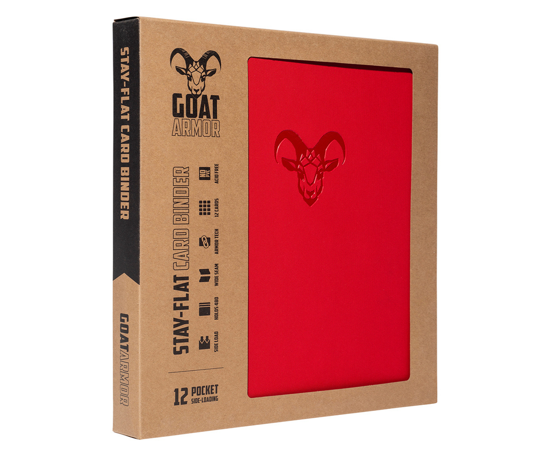 Goat Armor 9-Pocket Stay-Flat Trading Card Binder | 360 Card Capacity