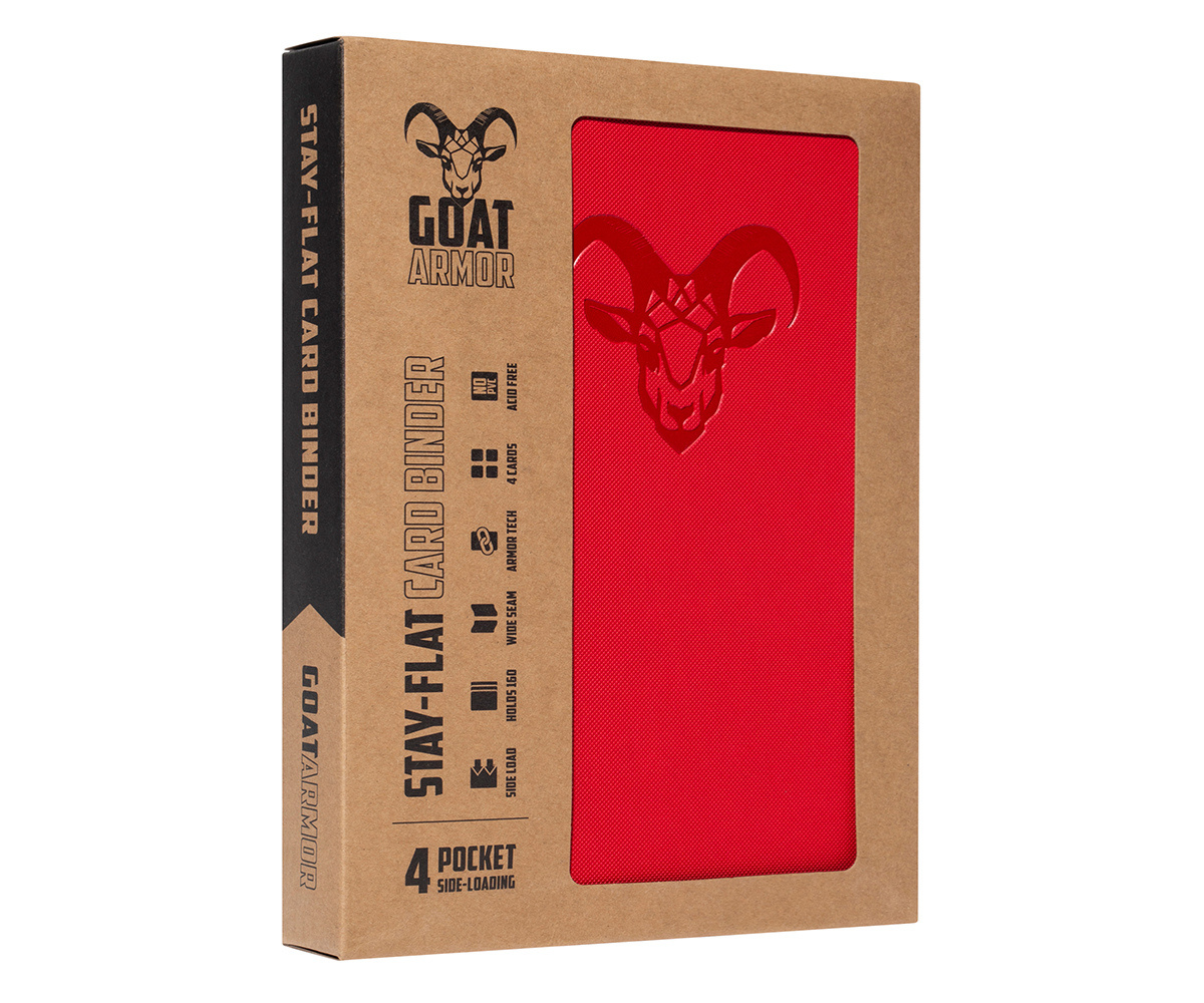 Goat Armor 9-Pocket Stay-Flat Trading Card Binder | 360 Card Capacity