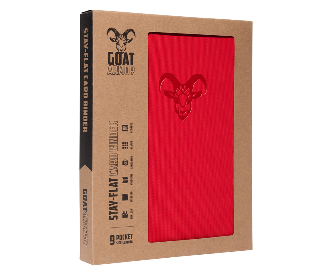 Goat Armor 9-Pocket Stay-Flat Trading Card Binder | 360 Card Capacity