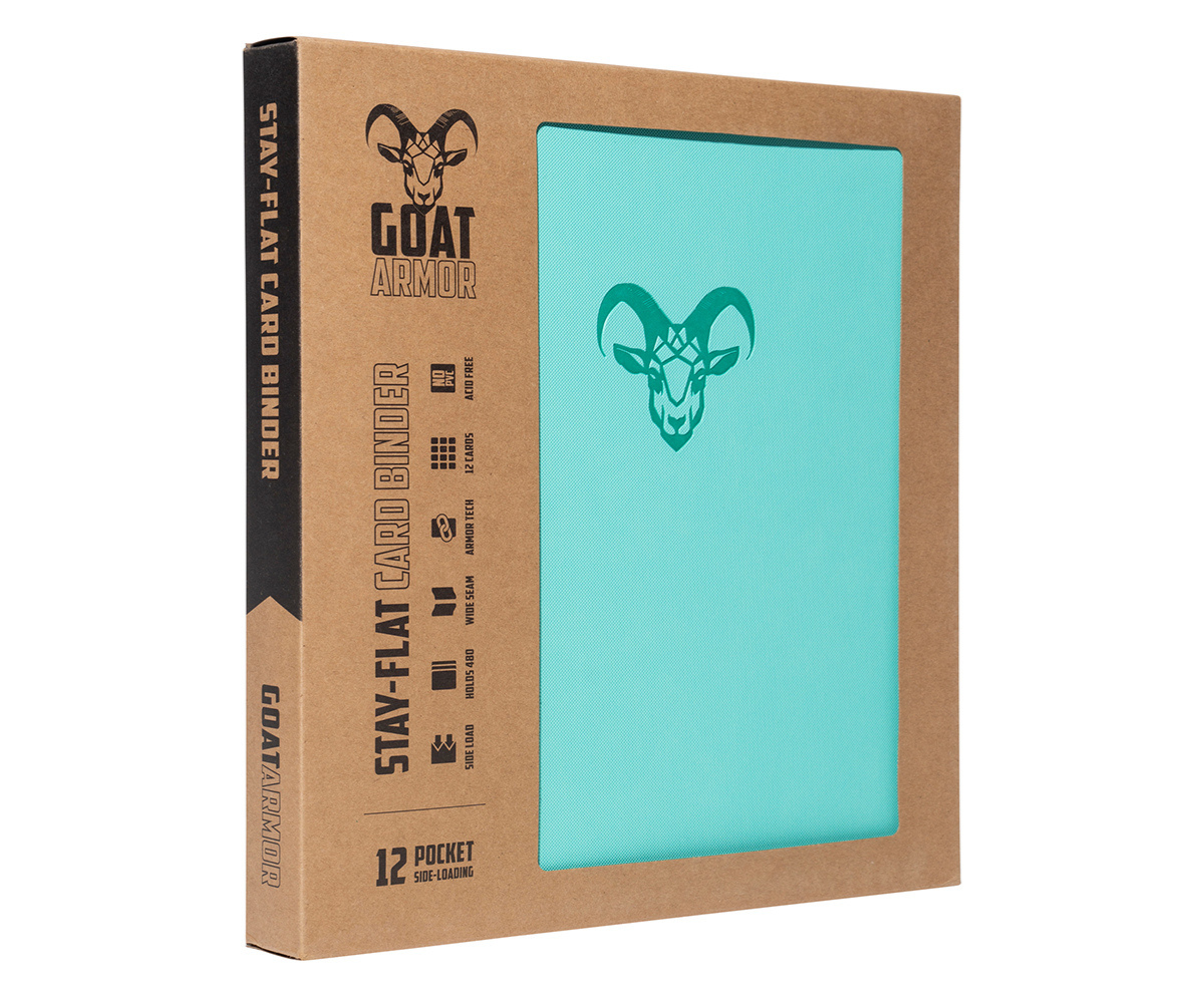 Goat Armor 9-Pocket Stay-Flat Trading Card Binder | 360 Card Capacity