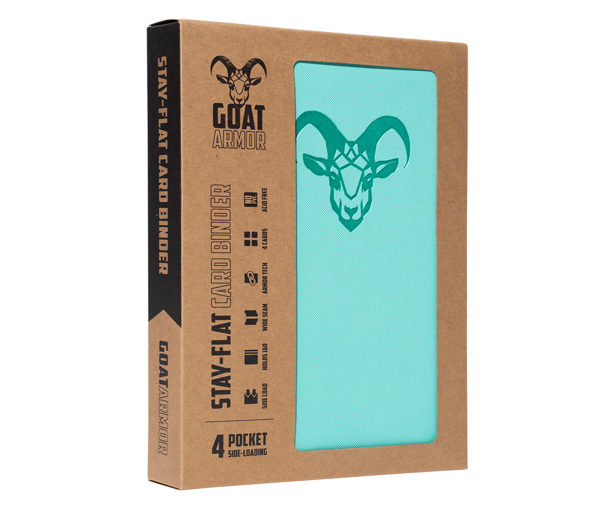 Goat Armor 9-Pocket Stay-Flat Trading Card Binder | 360 Card Capacity