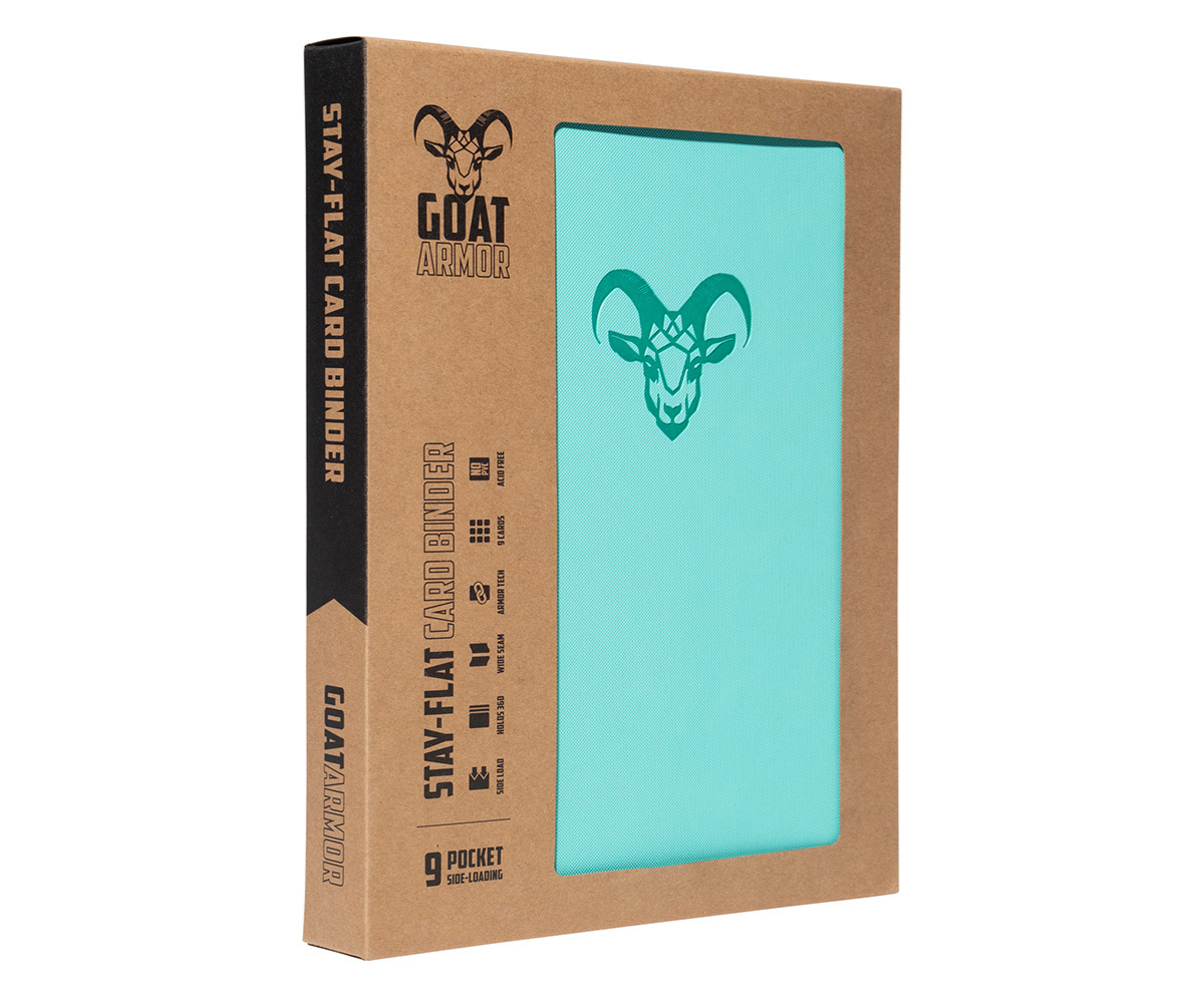 Goat Armor 9-Pocket Stay-Flat Trading Card Binder | 360 Card Capacity