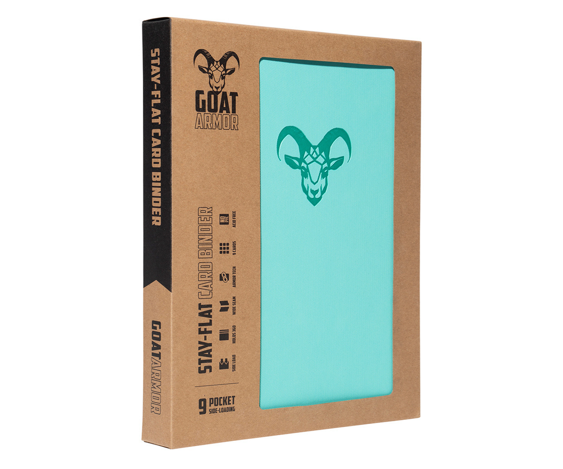Goat Armor 9-Pocket Stay-Flat Trading Card Binder | 360 Card Capacity