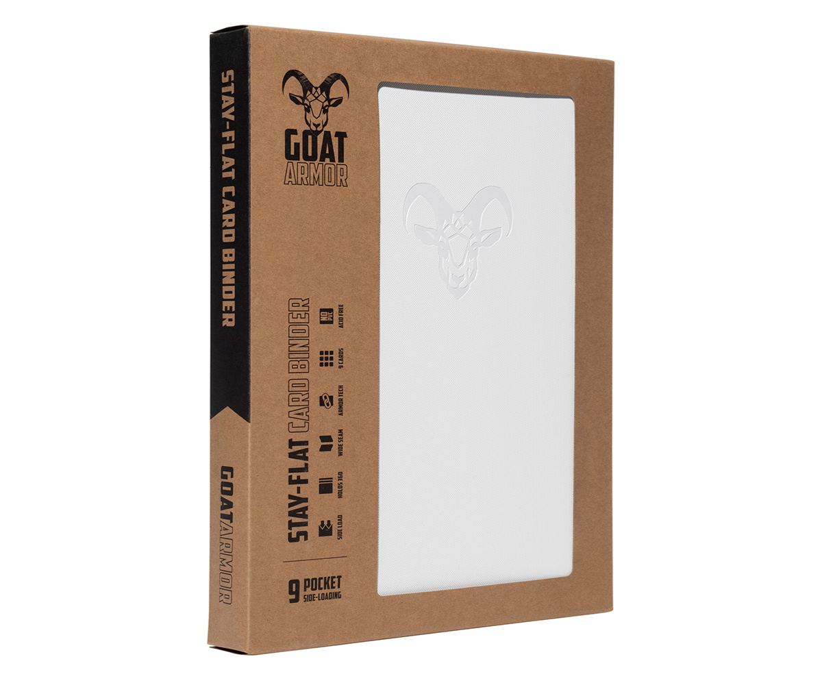 Goat Armor 9-Pocket Stay-Flat Trading Card Binder | 360 Card Capacity