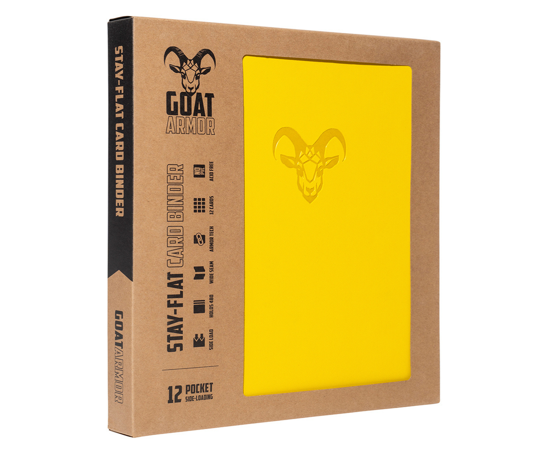 Goat Armor 9-Pocket Stay-Flat Trading Card Binder | 360 Card Capacity