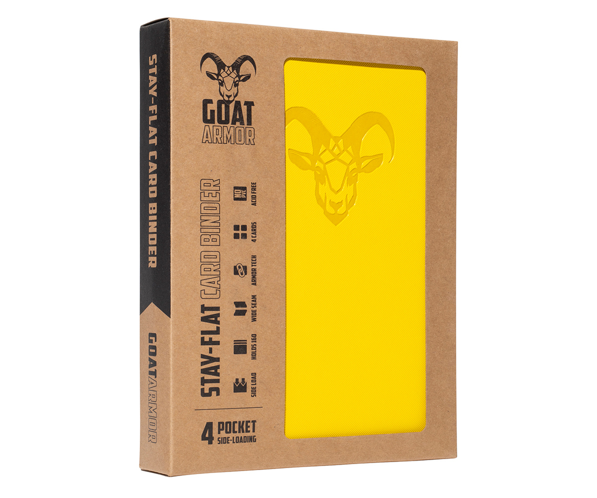 Goat Armor 9-Pocket Stay-Flat Trading Card Binder | 360 Card Capacity