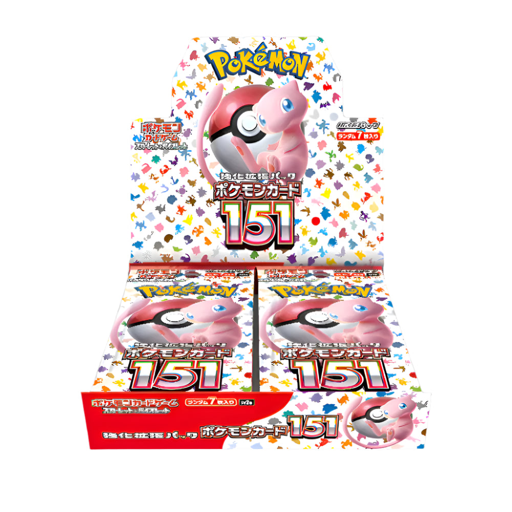 japanese pokemon cards from the Scarlet & Violet 151 booster box,OPEN WITH PACKS OUT FRONT VIEW  perfect for collectors and TCG players | JAYS POKE HUB