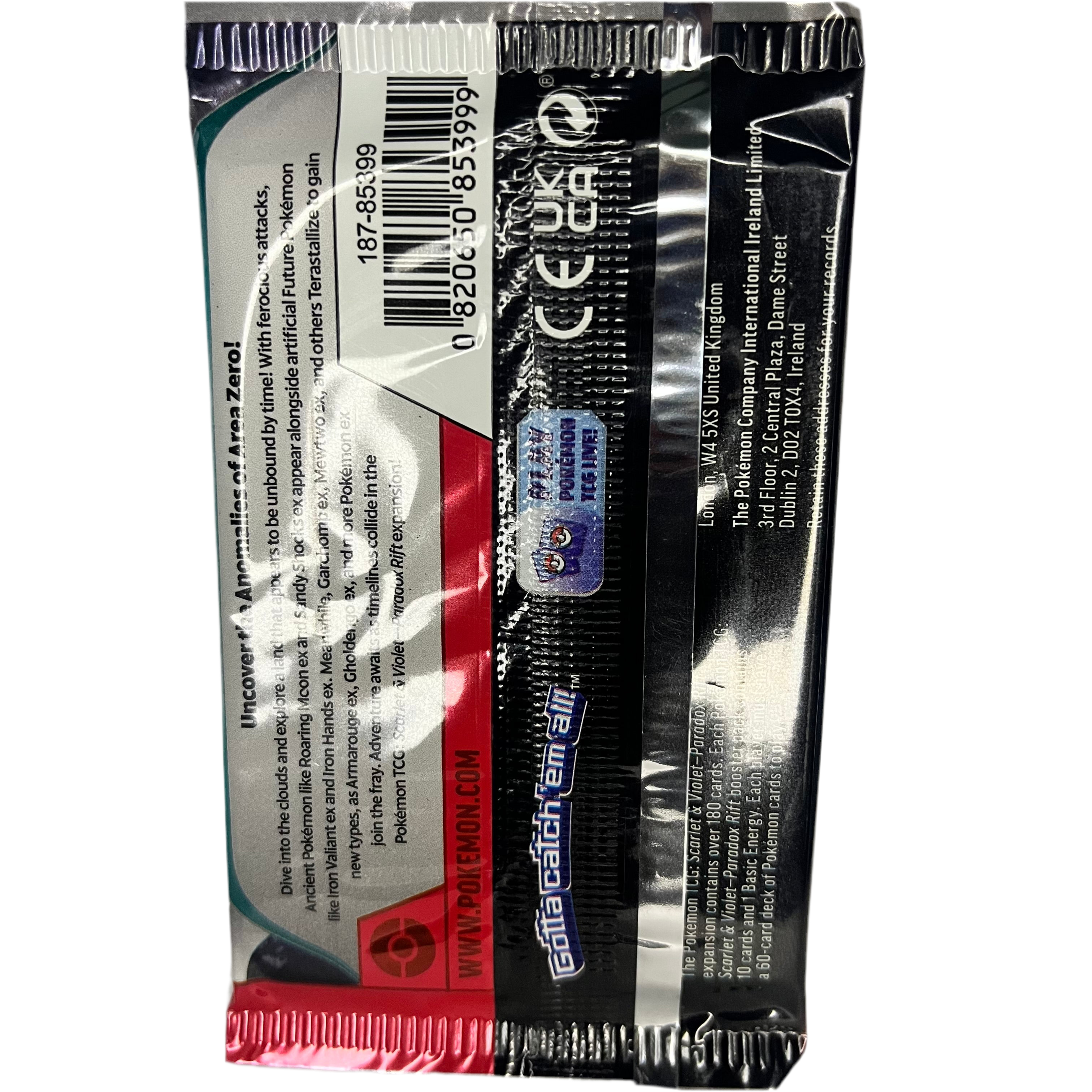 Paradox Rift - Scarlet and Violet | Booster Pack - Jay Poke Hub LLC