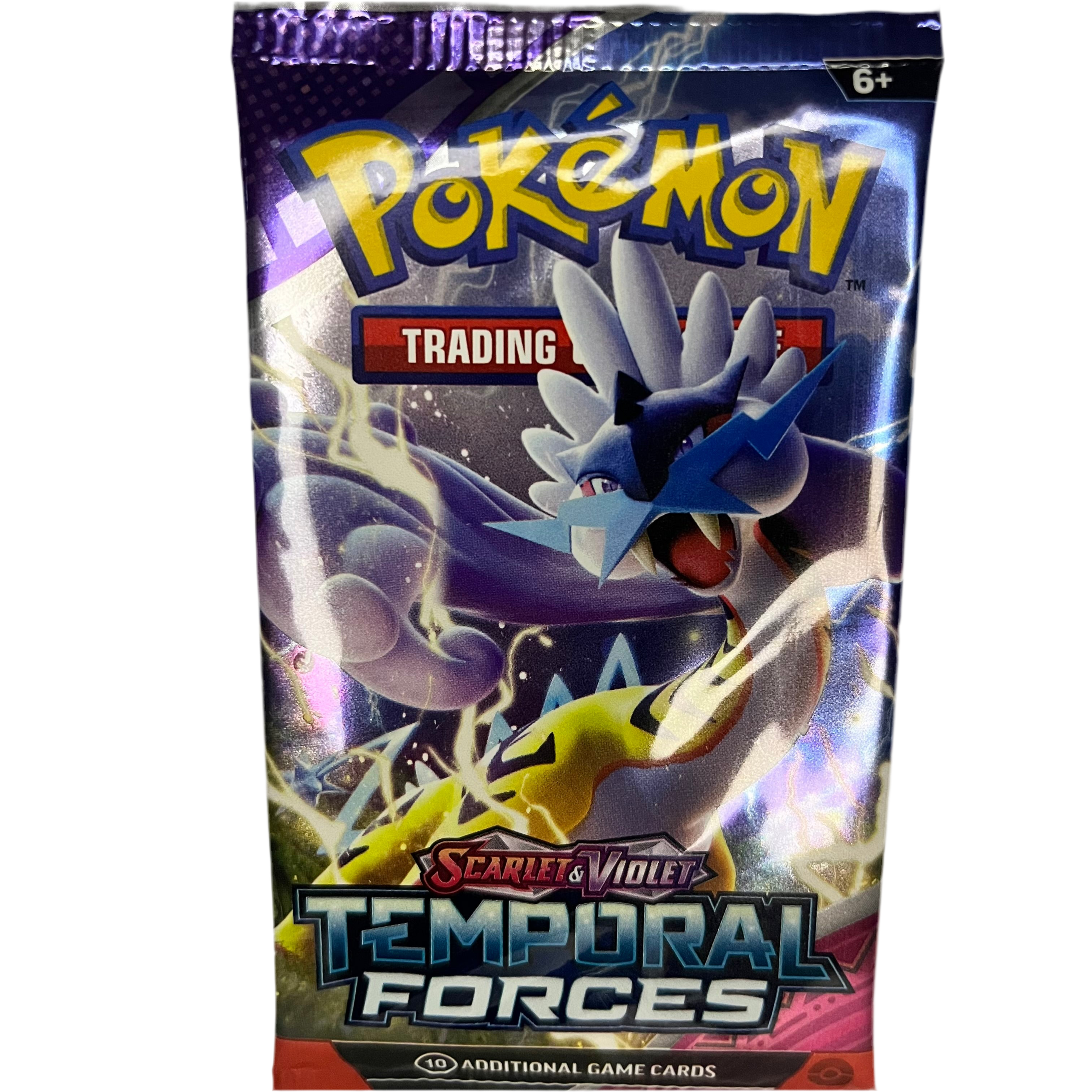 pokemon cards TCG scarlet and violet booster pack - paradox rift font with no background 