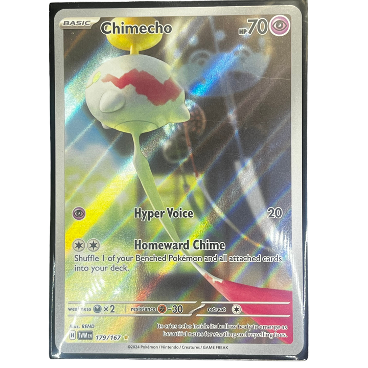 Chimecho 179/167 Secret Rare Pokémon TCG English card in Near Mint condition with holofoil artwork | Jays Poke Hub LLC