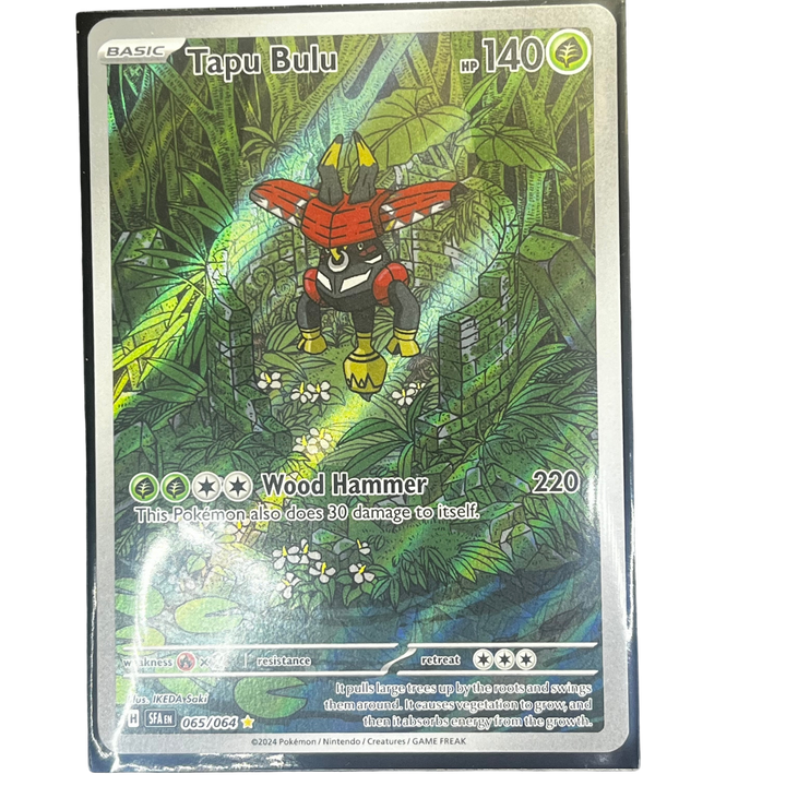 High-quality image of Tapu Bulu 065/064 Secret Rare Pokémon card in Near Mint or better condition. Perfect for TCG collectors and Pokémon enthusiasts at Jay Poke Hub LLC.
